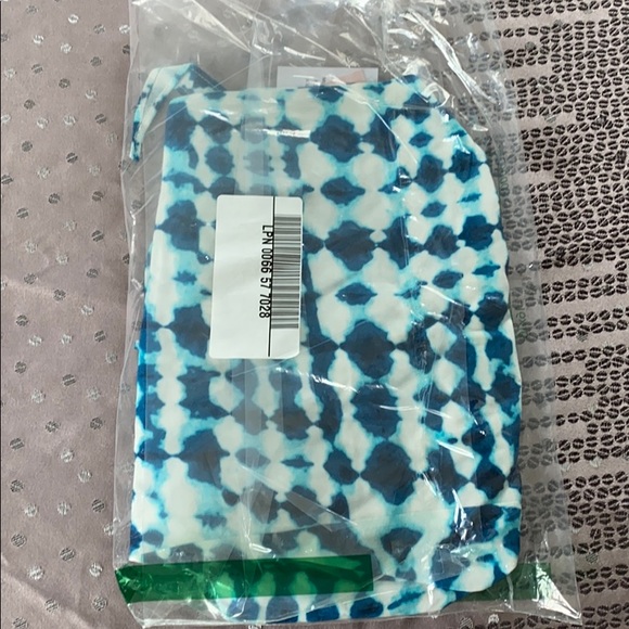 JustFab Culotte Jumpsuit in Blue Multi Print - Picture 8 of 8